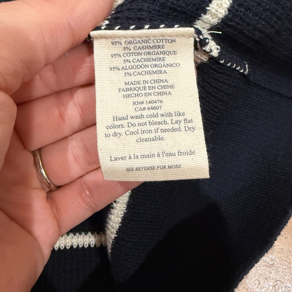 NWT Faherty Throwback Waffle Crewneck Oakland Stripe XL Casual Preppy Staple - Picture 8 of 9